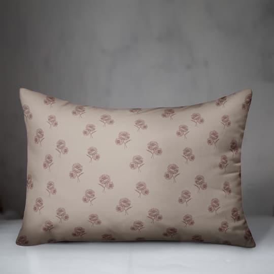 Delicate Floral Throw Pillow